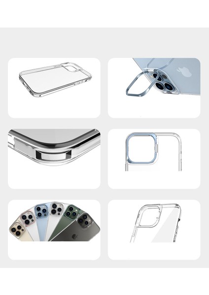 Apple Iphone 14 Plus Kılıf Kamera Korumalı Standlı Şeffaf Skuba Kapak fiyatları