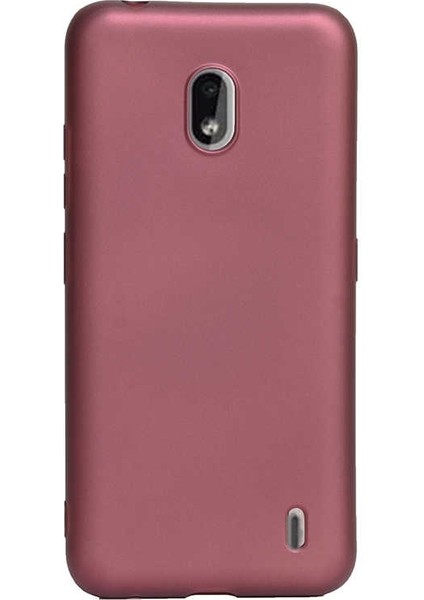 Nokia 2.2 Kılıf Premier Silikon Esnek Arka Koruma Mürdüm