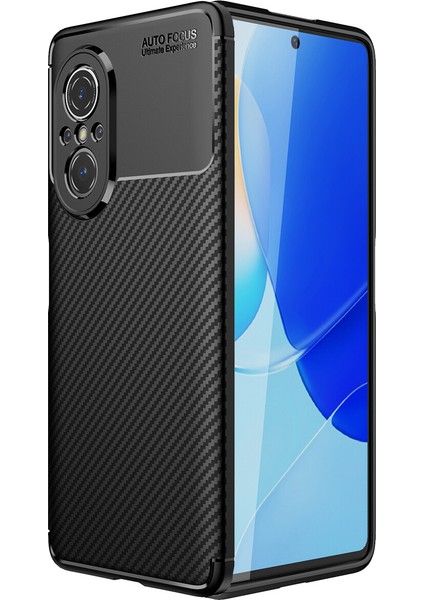 Huawei Nova 9 Se Kılıf Karbon Desenli Lux Negro Silikon