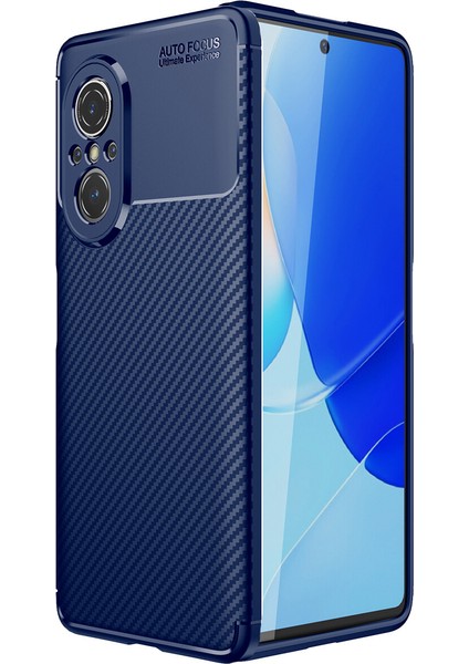 Huawei Nova 9 Se Kılıf Karbon Desenli Lux Negro Silikon