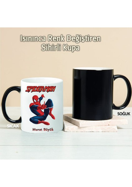 Spiderman Kişiye Özel Sihirli Kupa Pı213