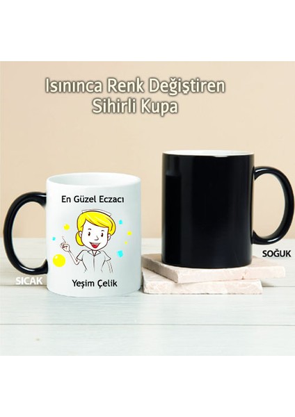 En Güzel Eczacı Kişiye Özel Sihirli Kupa Pı84