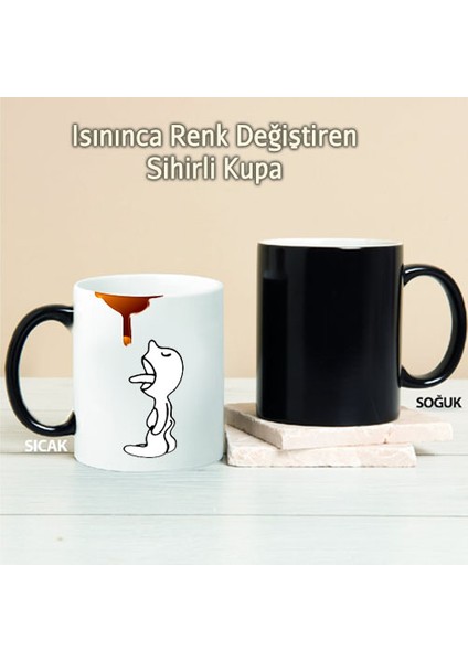 Çay Akıyor Kişiye Özel Sihirli Kupa Pı44