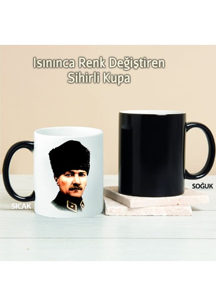 Atatürk Kişiye Özel Sihirli Kupa Pı35