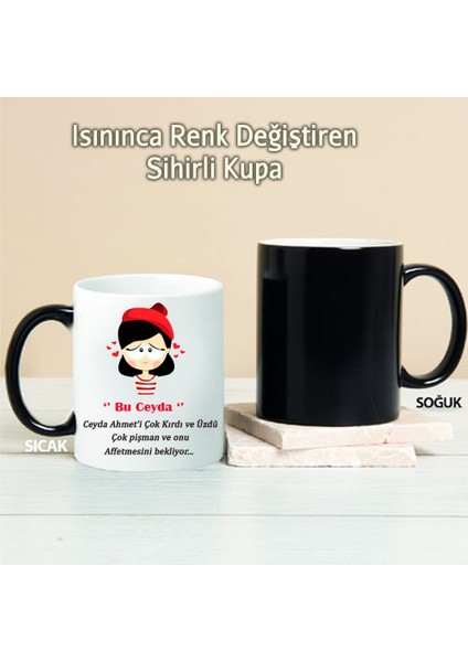Çok Pişmanım Kişiye Özel Sihirli Kupa Pı12