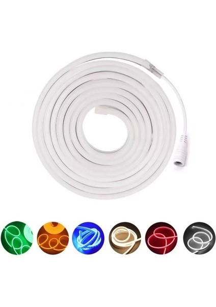 Tak Çalıştır 12V Neon Esnek Şerit LED 3mt Günışığı fırsatları