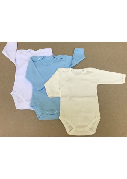 Çıtçıtlı Badi Uzun Kol (3 Lü Paket)