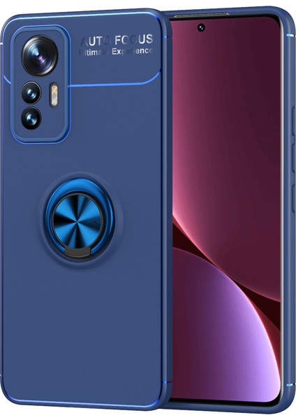 Xiaomi Mi 12 Lite Kılıf Yüzüklü Manyetik Ravel Silikon