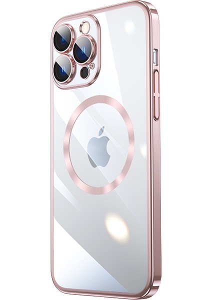 Apple Iphone 14 Pro Max Kılıf Renkli Kenarlı Kamera Korumalı Magsafeli Riksos Kapak