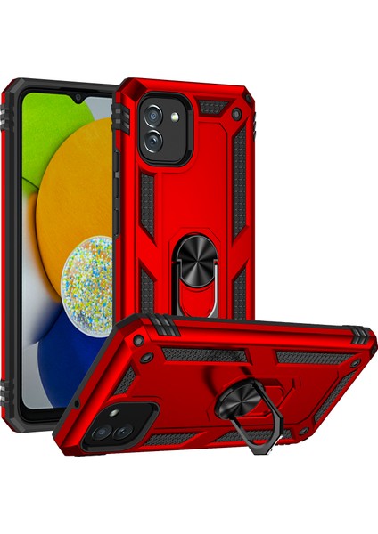 Samsung Galaxy A03 Kılıf Ultra Korumalı Yüzüklü Manyetik Vega Kapak