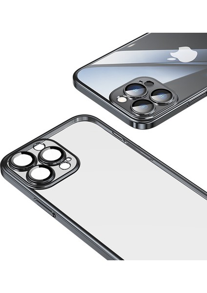 Apple Iphone 14 Pro Max Kılıf Renkli Kenarlı Sert Riksos Kapak