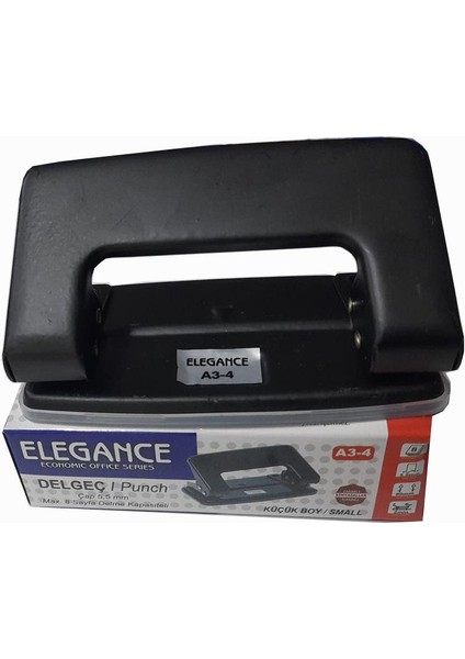 Delgeç Siyah Metal Gövde Delegeç Küçük Boy 1 Adet Ofis Büro Okul 8-10 Sayfa fiyatları