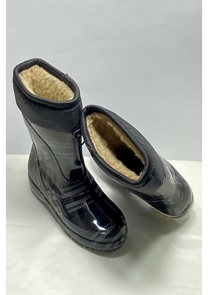 Içi Polarlı Kaymaz Taban Su ve Soğuk Geçirmez Naylon Çizme modelleri