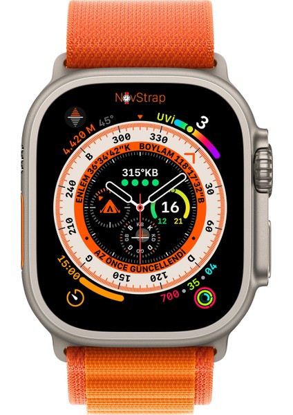 Apple Watch Se 2022 44MM ile Uyumlu Kordon Alpine Loop Tasarım Kordon Kayış indirimleri