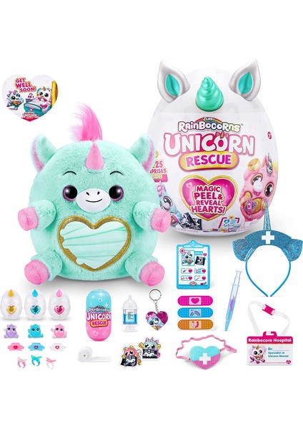 Filli Kutum Rainbocorns Unicorn Rescue Dev Sürpriz Unicorn Peluş Renk Seçenekli