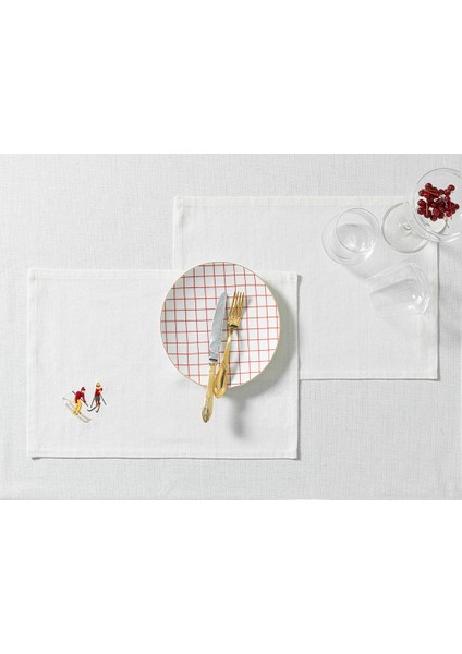Winter Enjoy Pamuk Amerıkan Servis 30 x 45 cm Krem