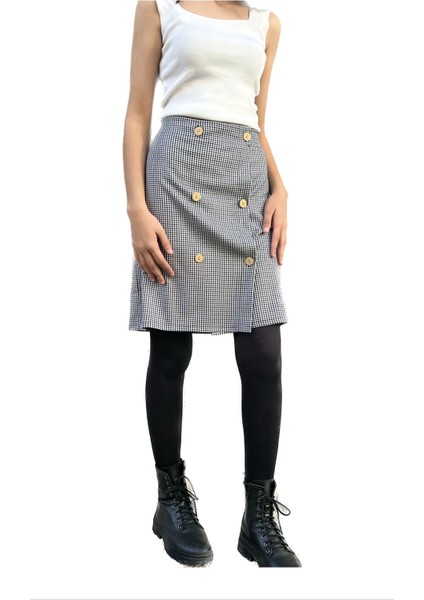 Pamuklu Ekose Özel Tasarım Siyah Beyaz Kareli fiyatları