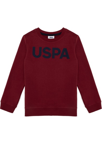 Düz Erkek Çocuk Kırmızı Sweatshirt JEREMYKIDSK022