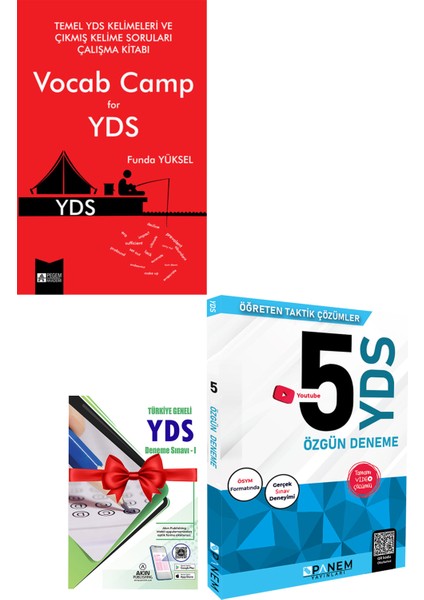 YDS Kelimeleri ve Çıkmış Kelime Soruları + Panem YDS Özgün 5 Deneme