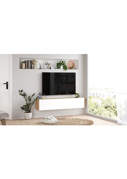 Future Tv Ünitesi FR10-AW Çam-Beyaz modelleri