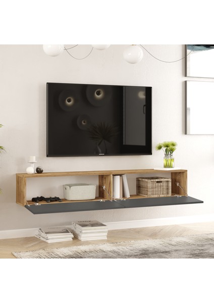 Future Tv Ünitesi Fr8-Aa Çam-Antrasit fırsatları