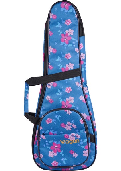 04 Serisi Tenor Ukulele Çantası - Hibiscus Mavi