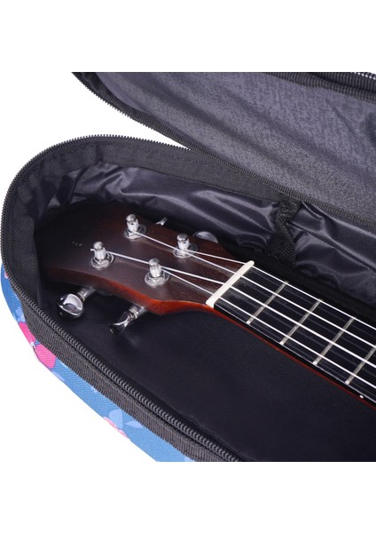 04 Serisi Tenor Ukulele Çantası - Hibiscus Mavi indirimleri