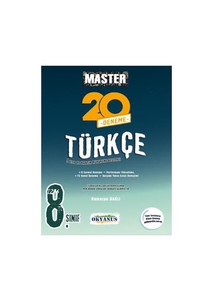 8. Sınıf LGS Master Türkçe 20 Deneme