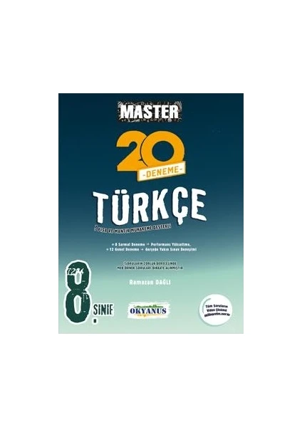 Okyanus Yayınları 8. Sınıf LGS Master Türkçe 20 Deneme