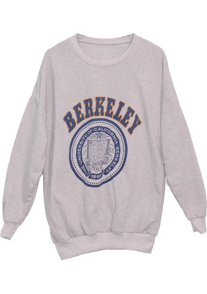 Donna Tocca Bisiklet Yaka Baskılıoversize Sweatshirt