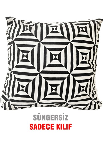 Kırlent Yastık Kılıfı Vip Yastık Kılıfı 4 ADET-43X43 Cm(Hipnoz)
