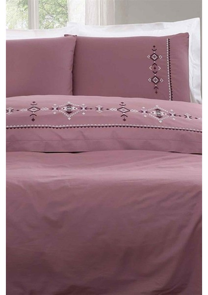 Boutique Eternal Çift Kişilik Nevresim Takımı-Mürdüm