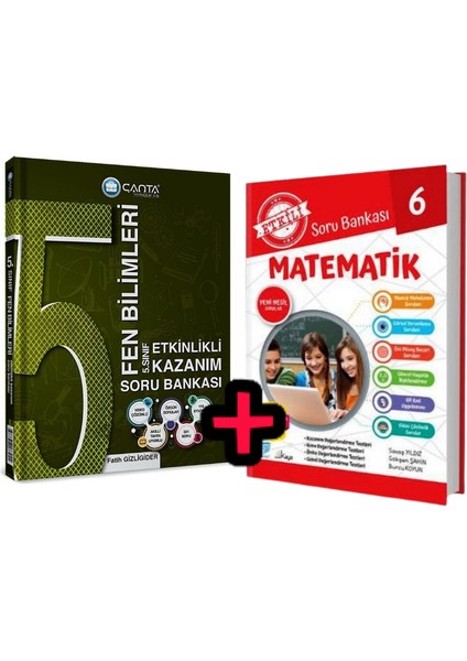 5. Sınıf Fen Bilimleri Etkinlikli Kazanım Soru Bankası+Matematik 5.Sınıf soru bankası