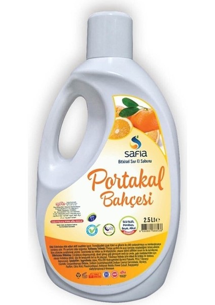 Sıvı El Sabunu Portakal Bahçesi 2.5 Lt Gimdes Sertifikalı