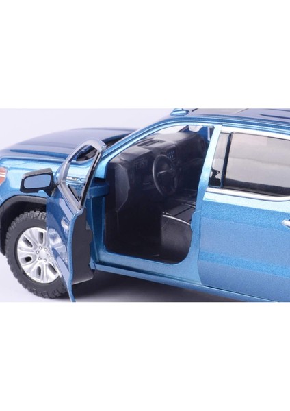 1:27 2019 Gmc Sıerra 1500 Denali Crew Cab Mavi Model Araba