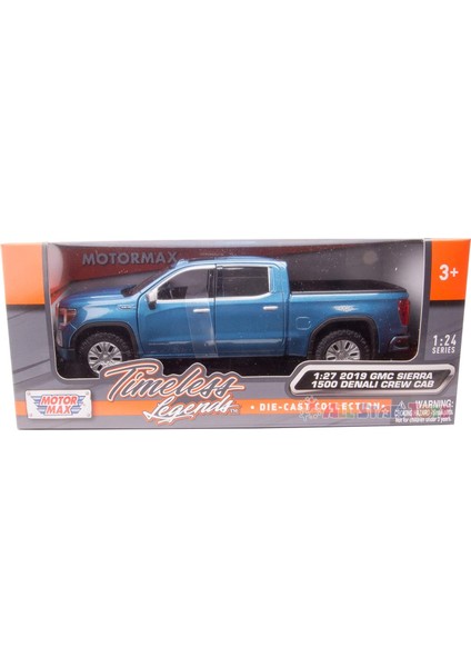 1:27 2019 Gmc Sıerra 1500 Denali Crew Cab Mavi Model Araba modelleri