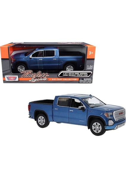 1:27 2019 Gmc Sıerra 1500 Denali Crew Cab Mavi Model Araba fırsatları