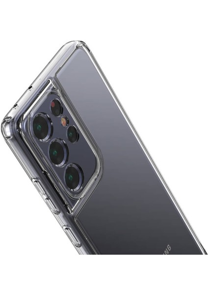 Samsung Galaxy S21 Ultra Kılıf Ultra Koruma Kamera Korumalı Şeffaf Silikon modelleri