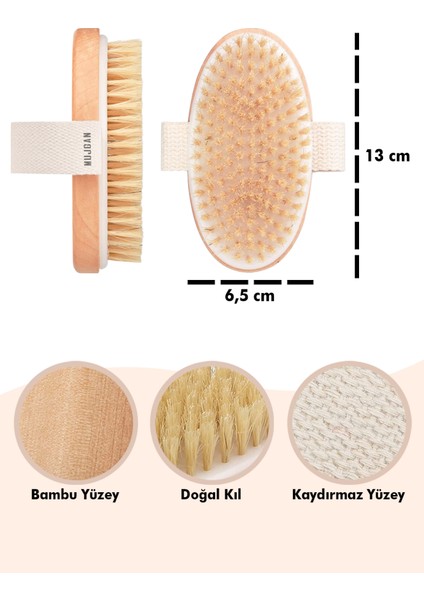 Doğal At Kılı Selülit Fırçası