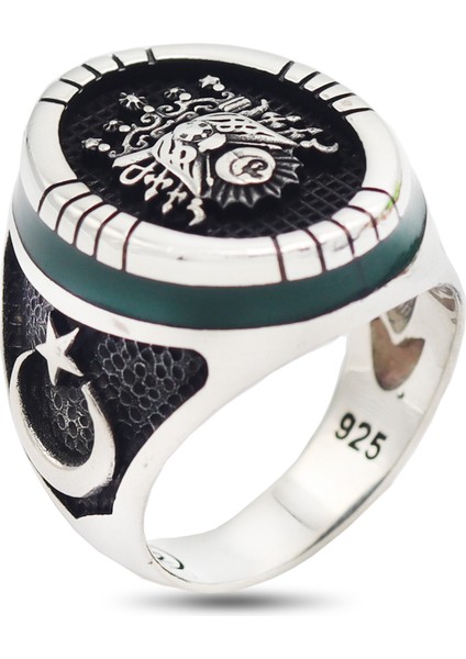 Sancak Model Erkek Gümüş Yüzük 201021496