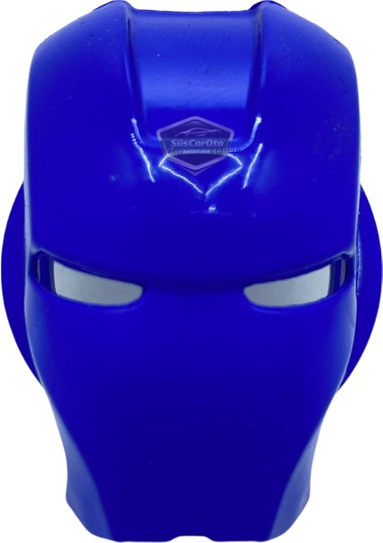 Start Stop Tuşu Kapağı Iron Man Metal Tuş Koruyucu Dekoratif Özel Çinko Alaşım Mavi