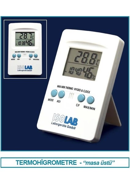 060.03.001 Termohigrometre - Elektronik (1 Adet)