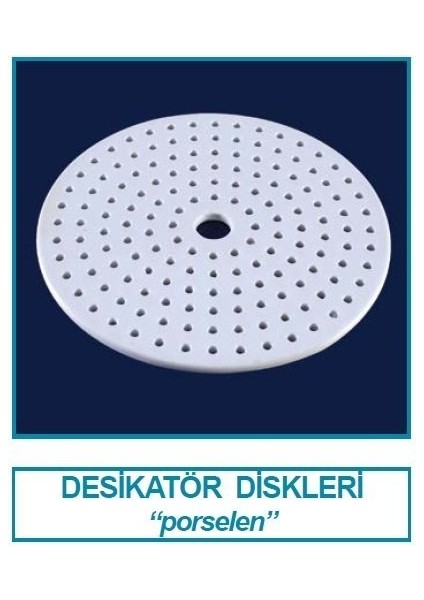 039.05.250 Desikatör Diski - Porselen - 250 mm (1 Adet)