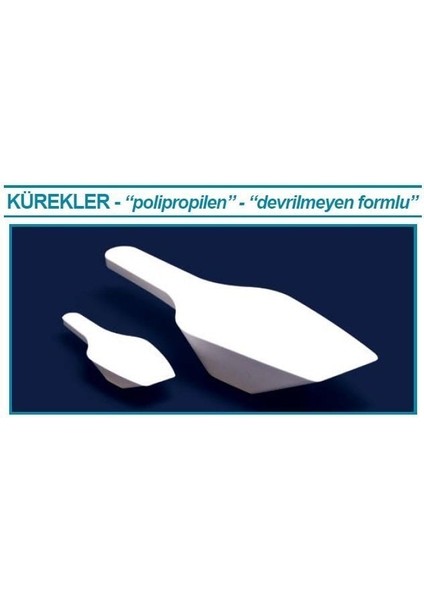 037.30.250W Kürek - P.p - Dibi Düz - 250ML - Beyaz - 1 Adet