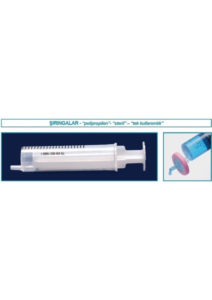 094.91.002 Şırınga - Polipropilen - Steril - Tek Kullanımlık - 2 ml (300 Adet)