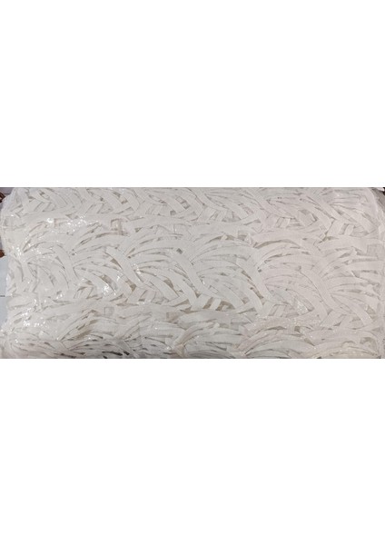 Pullu Nakışlı Beyaz Dantel Abiyelik Gelinlik Tül Kumaş 1,30 x 22 m indirimleri