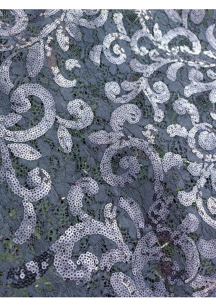 Pullu Nakışlı Güpürlü Abiyelik Siyah Kumaş 1,75 x 35 m fırsatları