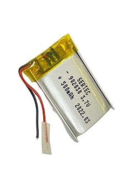 Sertec 902030 3.7V 500MAH Li-Polymer Pil (DEVRELI/1.5A)