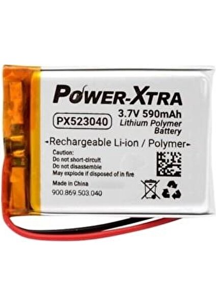 Power-Xtra PX-523040 3.7V 590MAH Lityum Polimer Pil