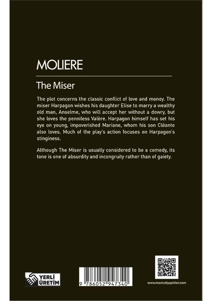 The Miser - Moliere – (Ingilizce) modelleri
